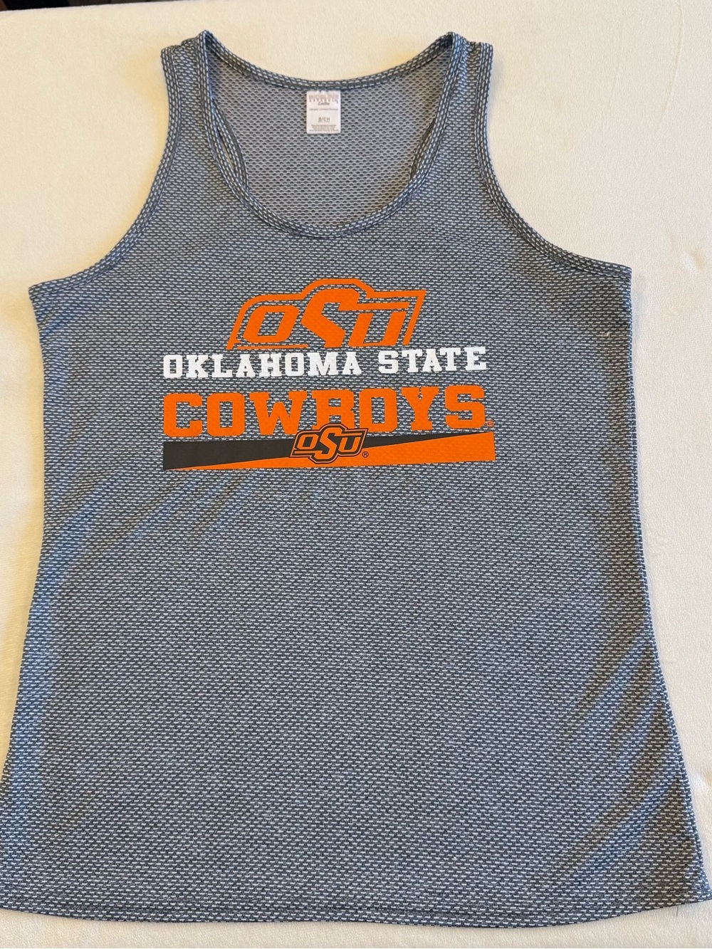 Oklahoma State Cowboys Gray & Orange Tank Top
